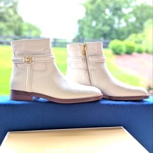 Michael Kors Women's Ivory Ankle Booties